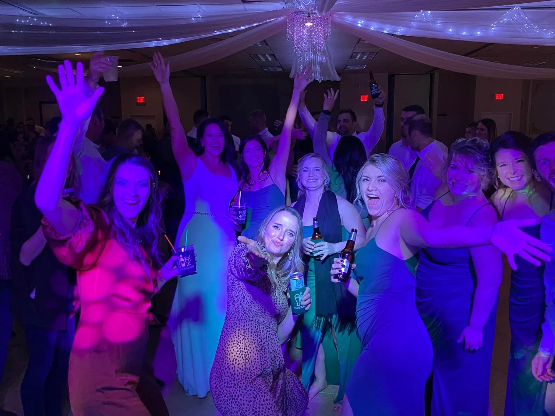 Ultimate DJ reception setup for a Minnesota wedding